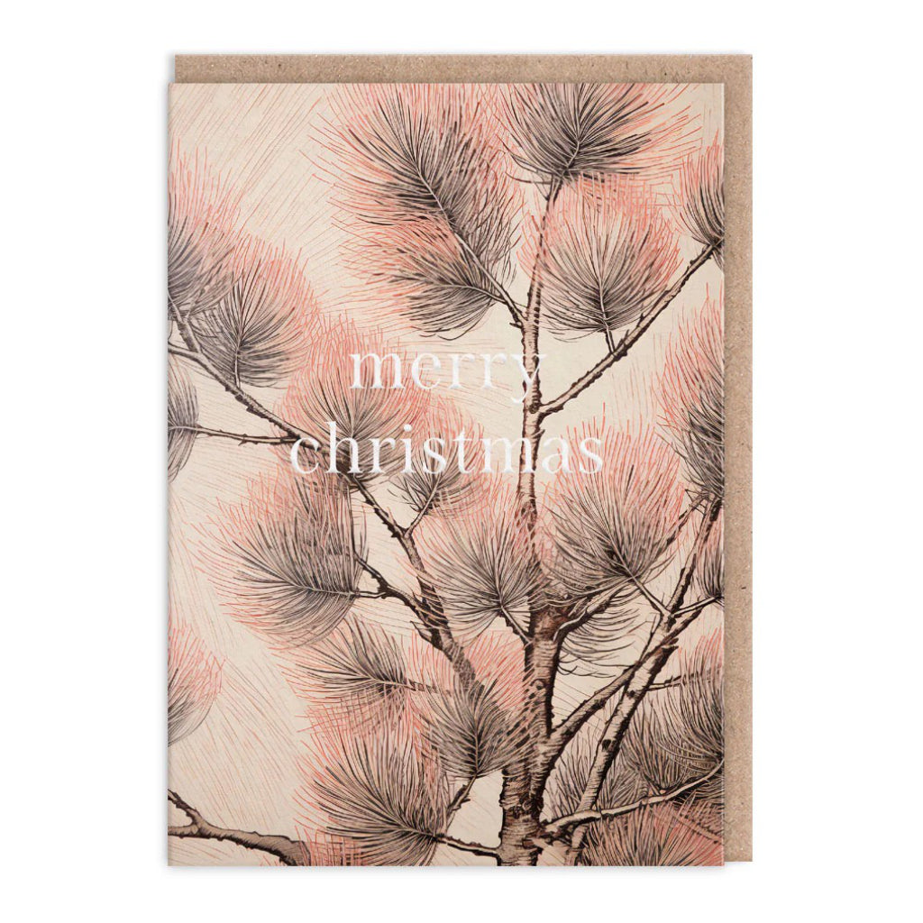 Christmas Tree Botanical Christmas Card Pack - design 2.