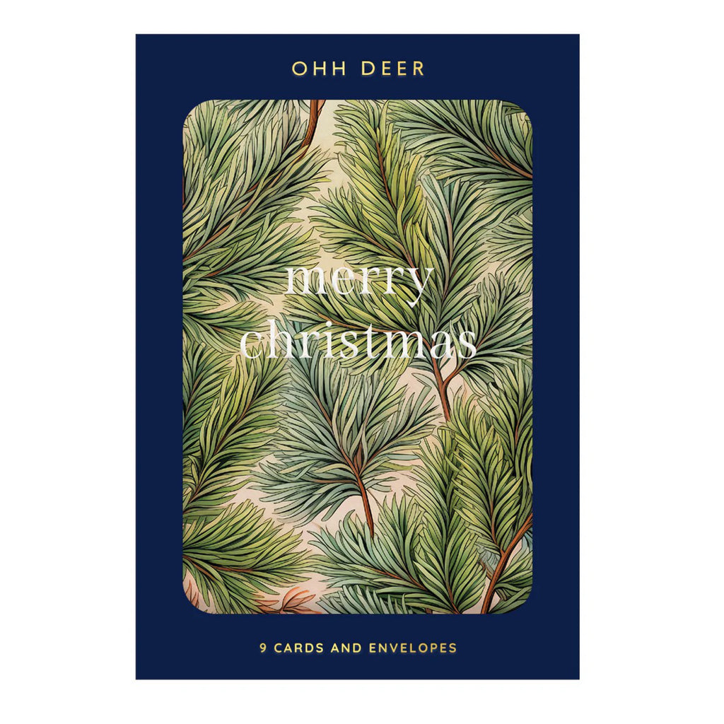 Christmas Tree Botanical Christmas Card Pack.