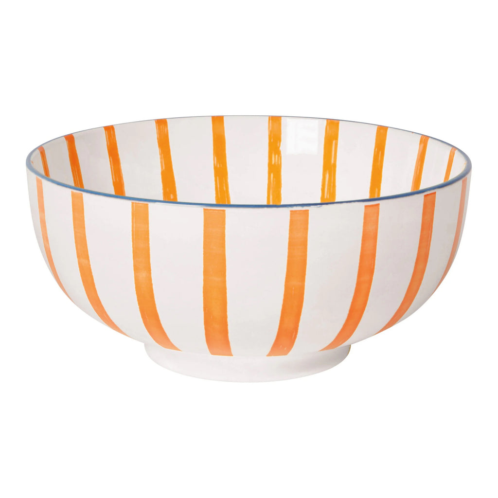 Citrus Burst Stamped Bowl 8 inch.