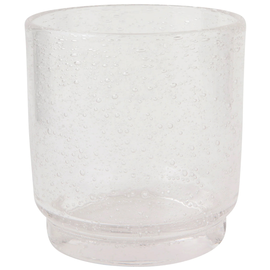 Clear Short Bubbled Tumbler.