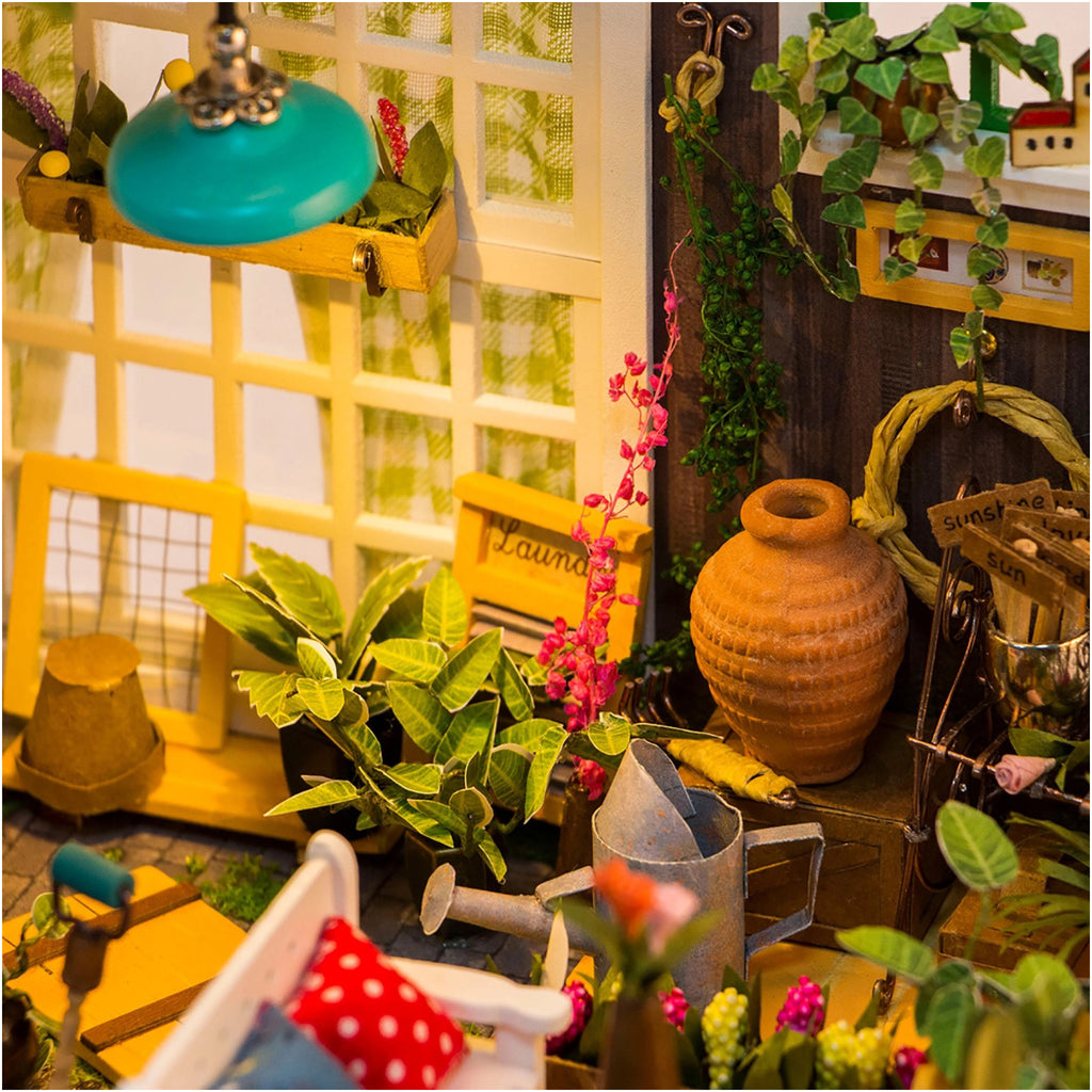 Close-up view 6 of Miller's Garden DIY Miniature House Kit.