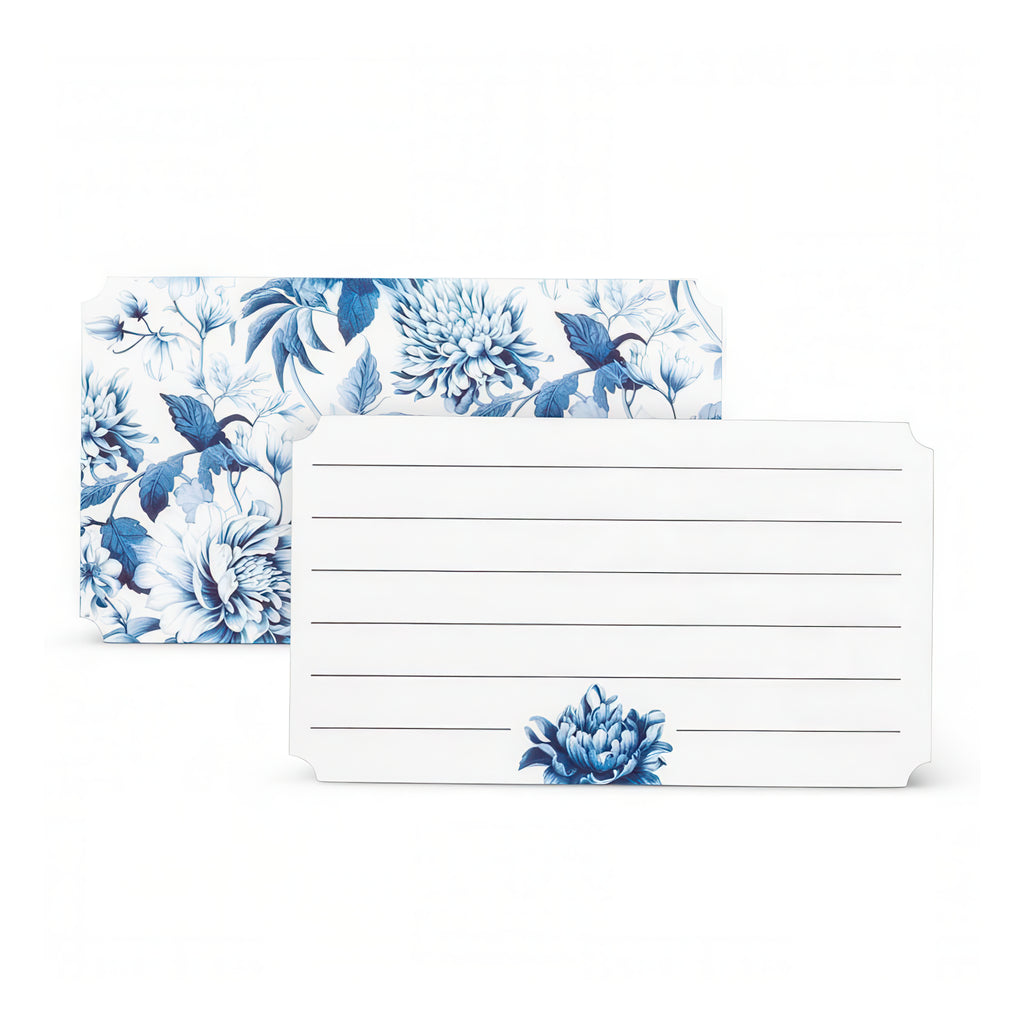 Close-up view of Chintz Print Mini Note Cards.