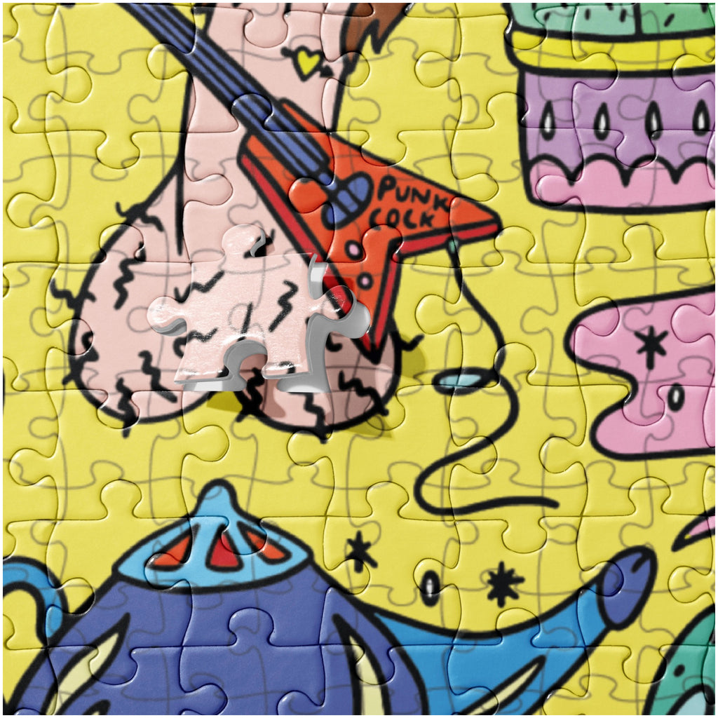 Close-up view of Dicks Puzzle.