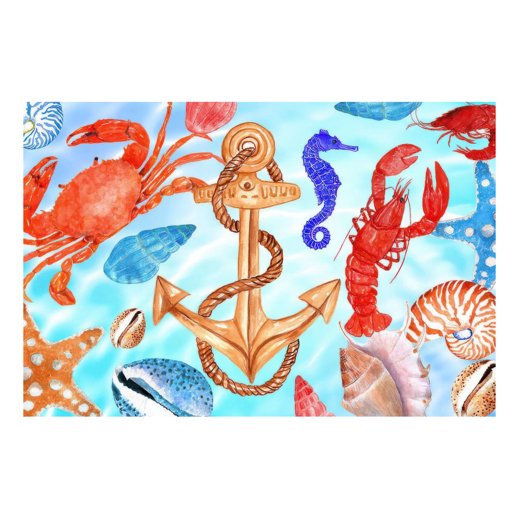 Close-up view of Nautical Mini Jigsaw Puzzle.