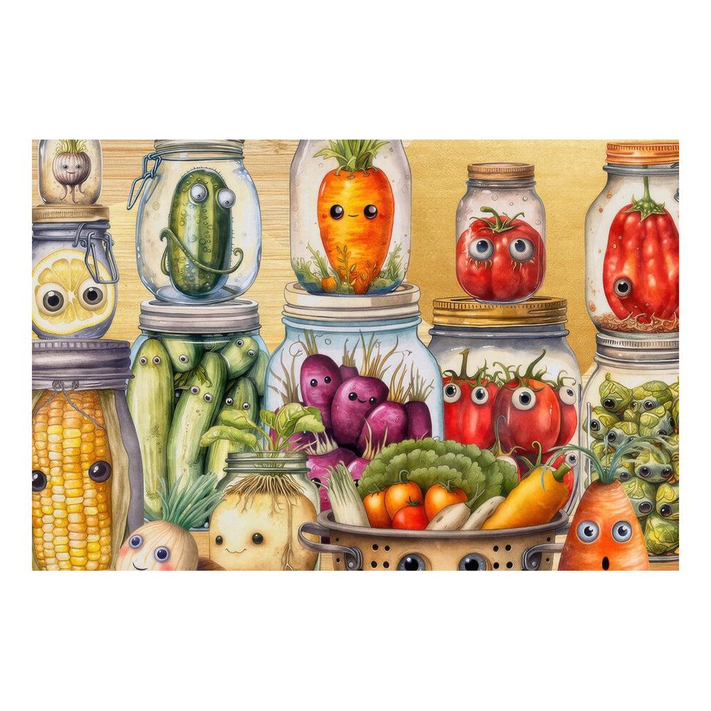 Close-up view of Pickle Party Puzzle Pack.
