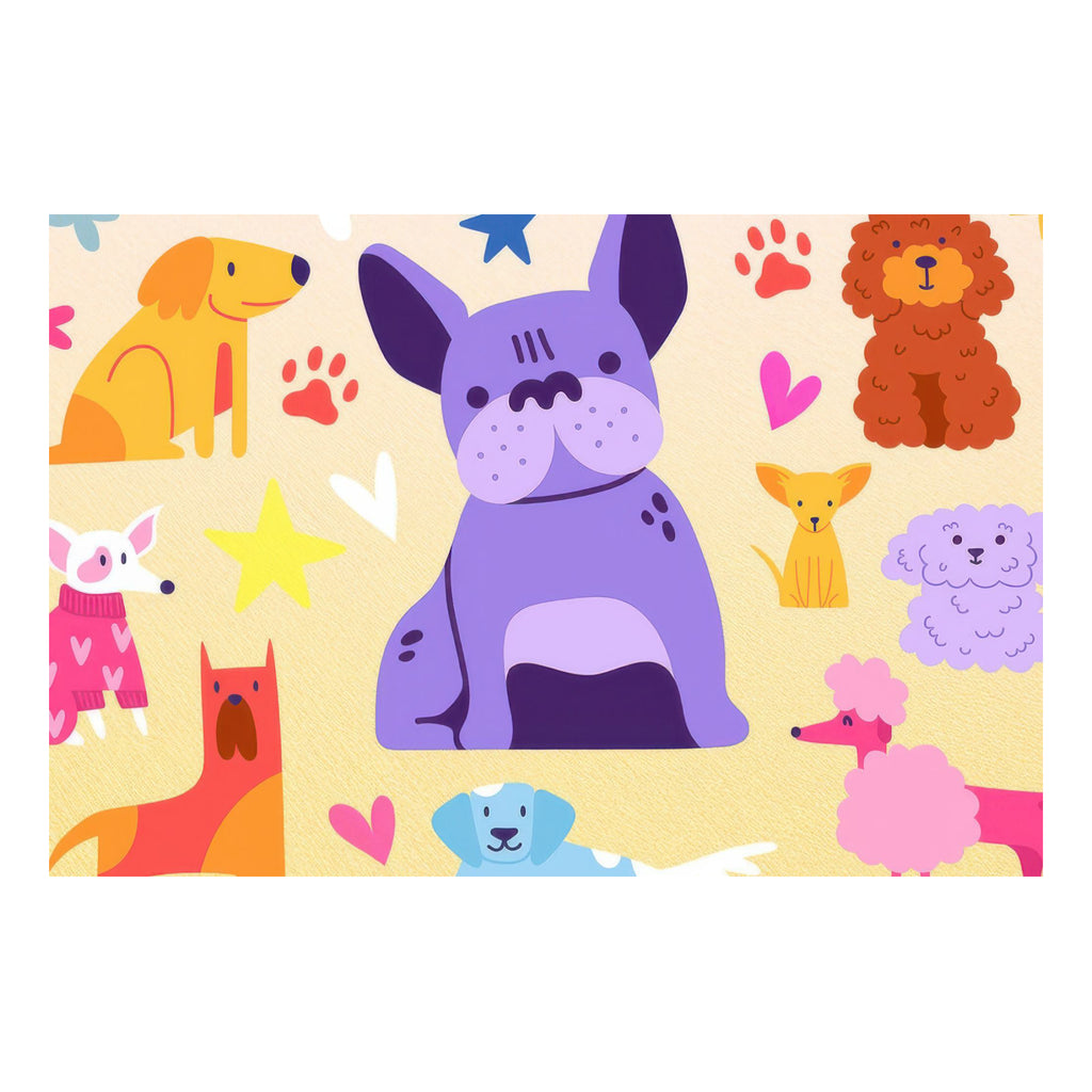 Close-up view of The Dog Pack Puzzle Pack.