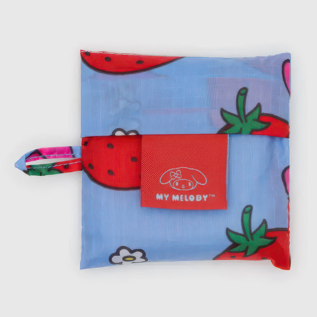 Closed view of Baby Baggu My Melody Strawberry.