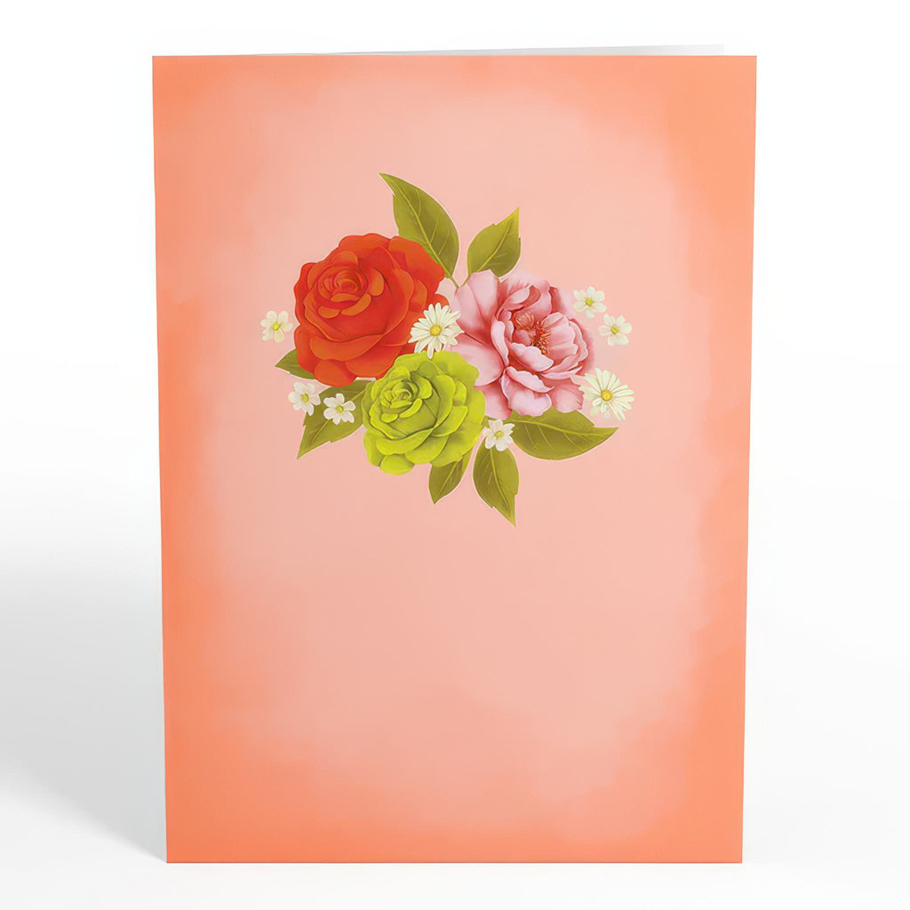Closed view of Midnight Florals Pop-Up Card.
