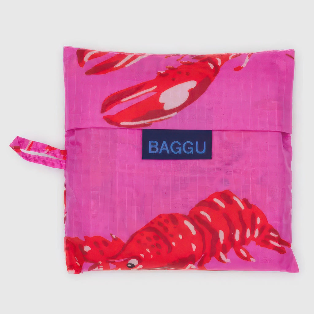 Closed view of Standard Baggu Pink Lobster.