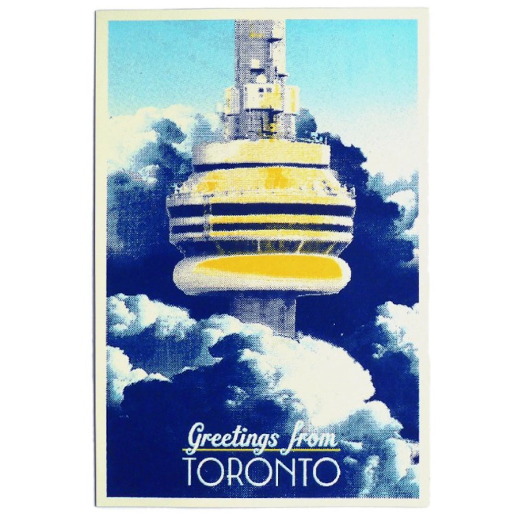 CN Tower Greetings From Toronto Postcard.