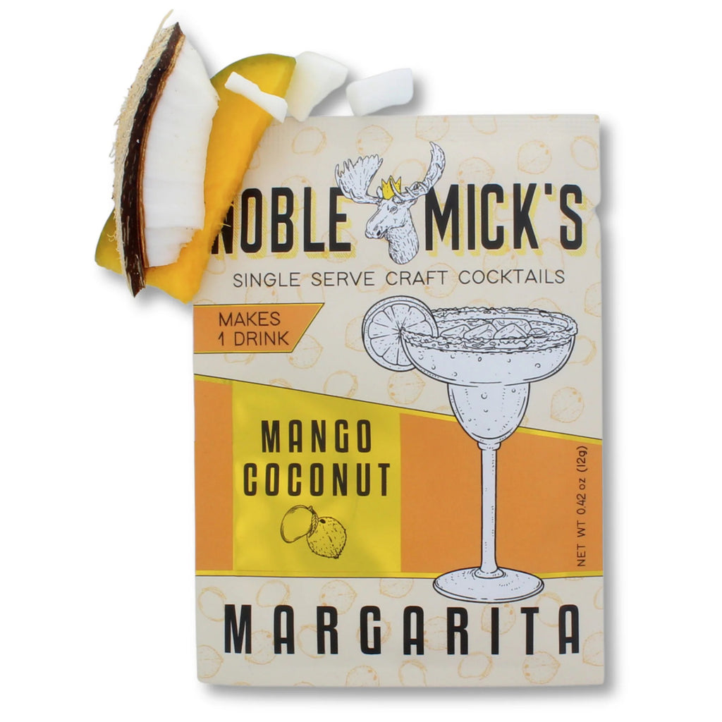 Coconut Mango Margarita Single Serve Cocktail Mix.