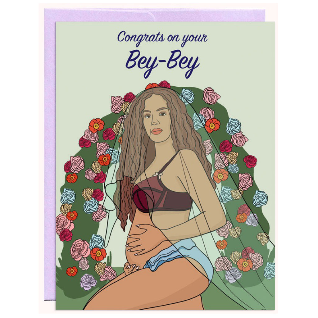 Congrats Bey-Bey Baby Card.