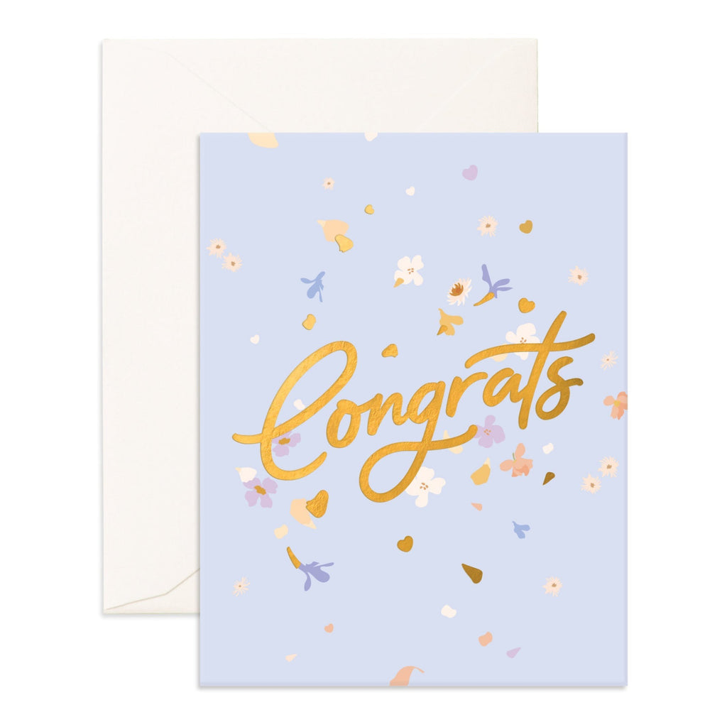Congrats Flowerbomb Greeting Card.