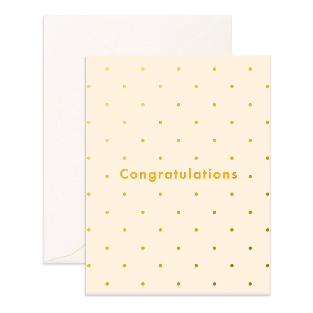 Congratulations Dots Greeting Card.