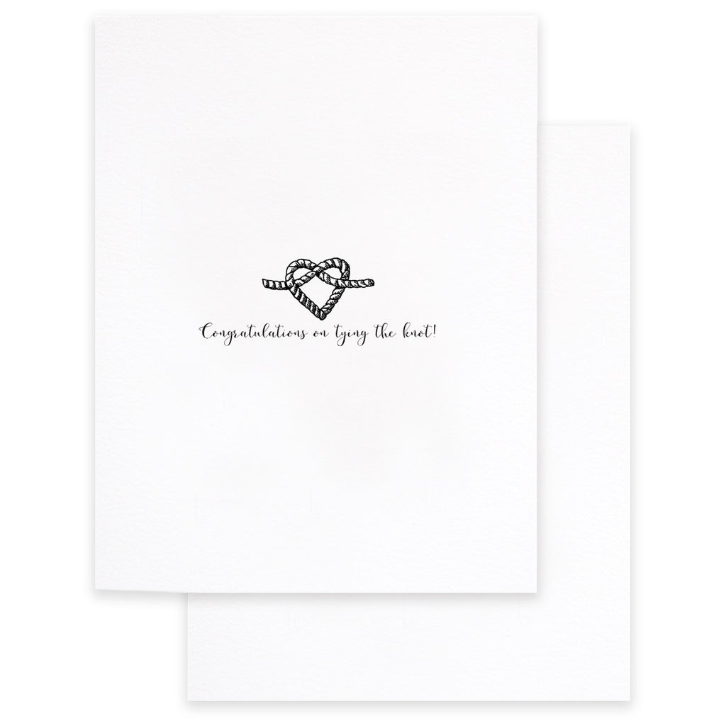 Congratulations On Tying The Knot Card.