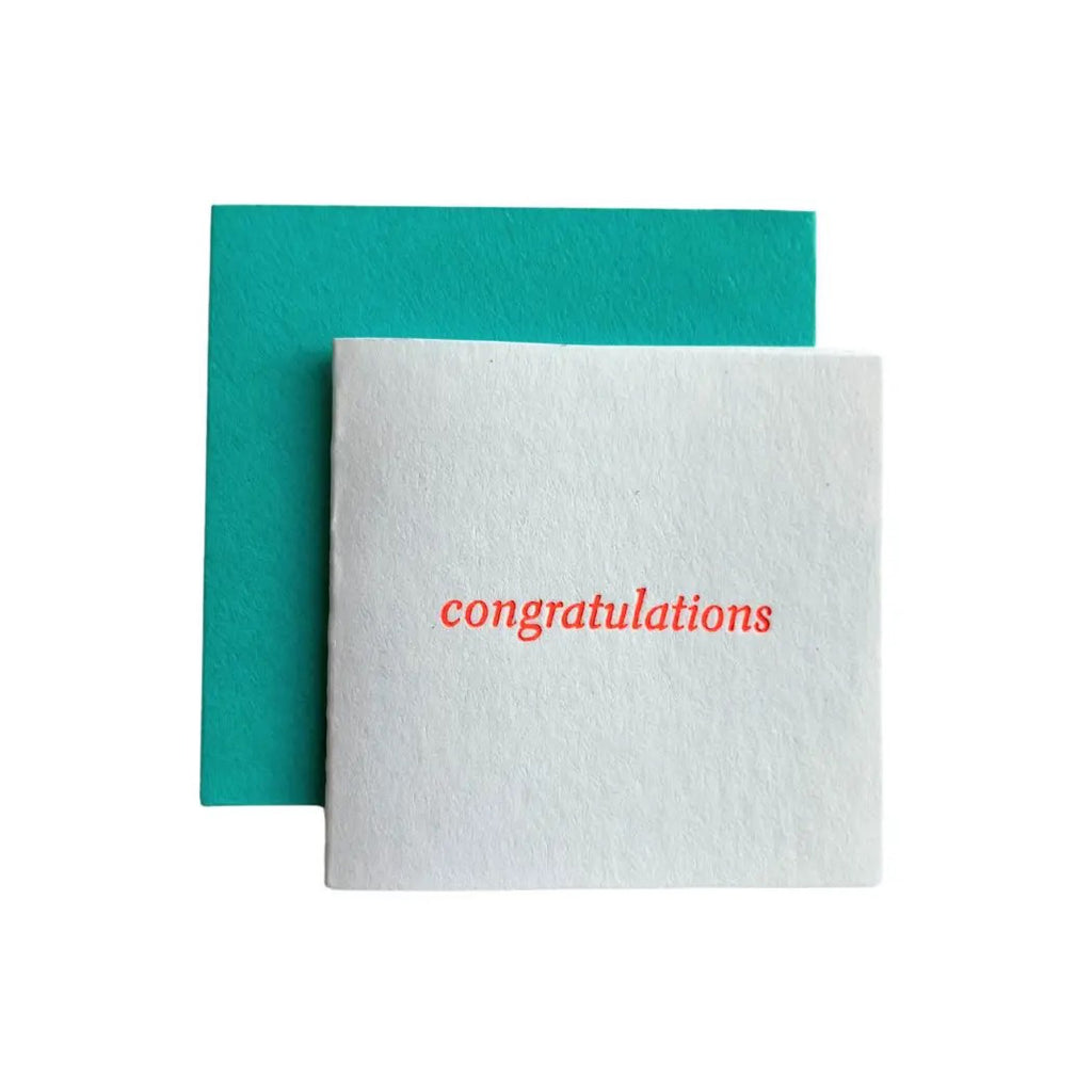 Congratulations Text Tiny Card.