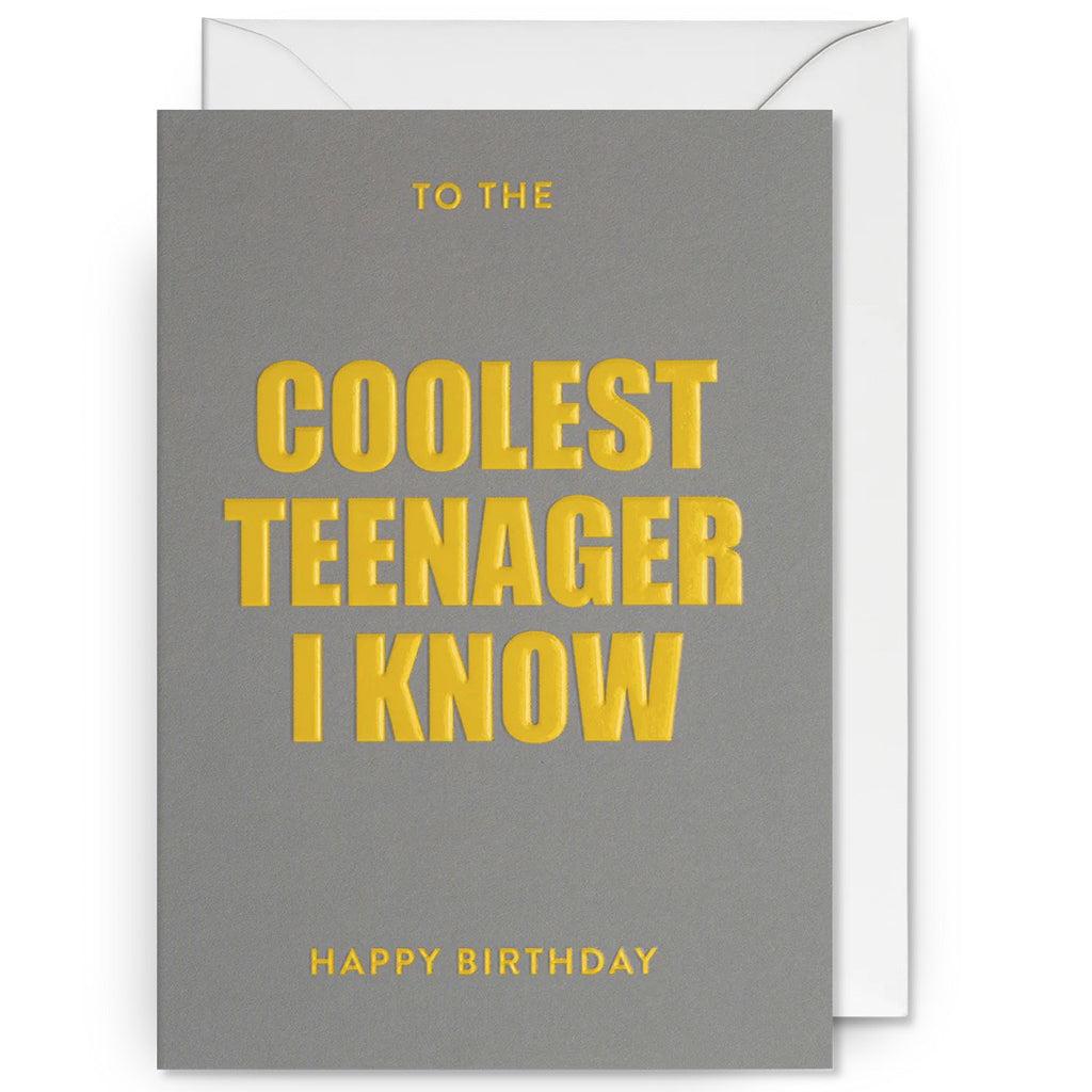 Coolest Teenager Birthday Card.