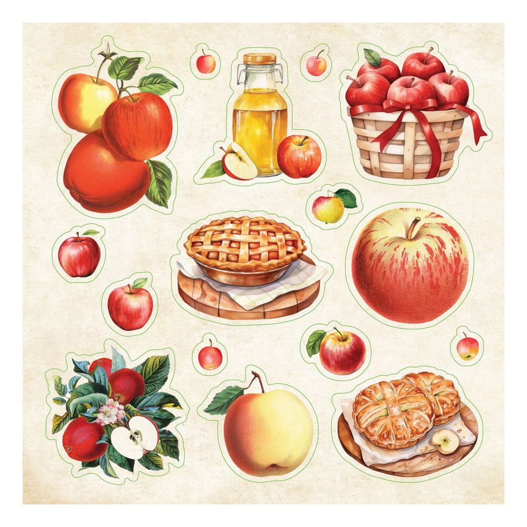 Cottagecore Sticker Book  sample page 4.