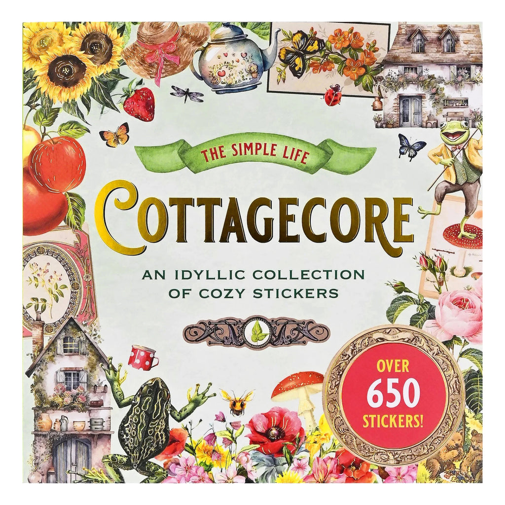 Cottagecore Sticker Book .