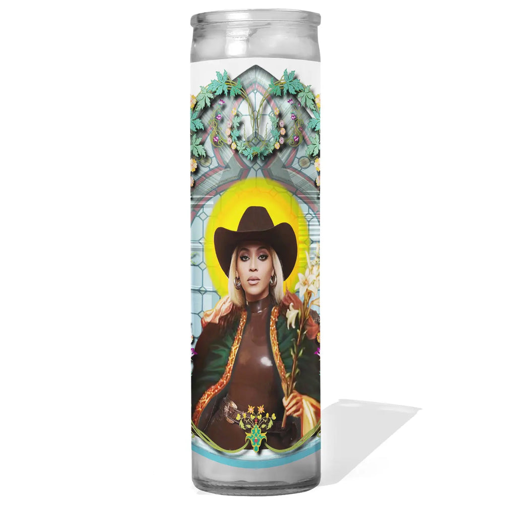 Cowboy Carter Beyonce Celebrity Prayer Candle.