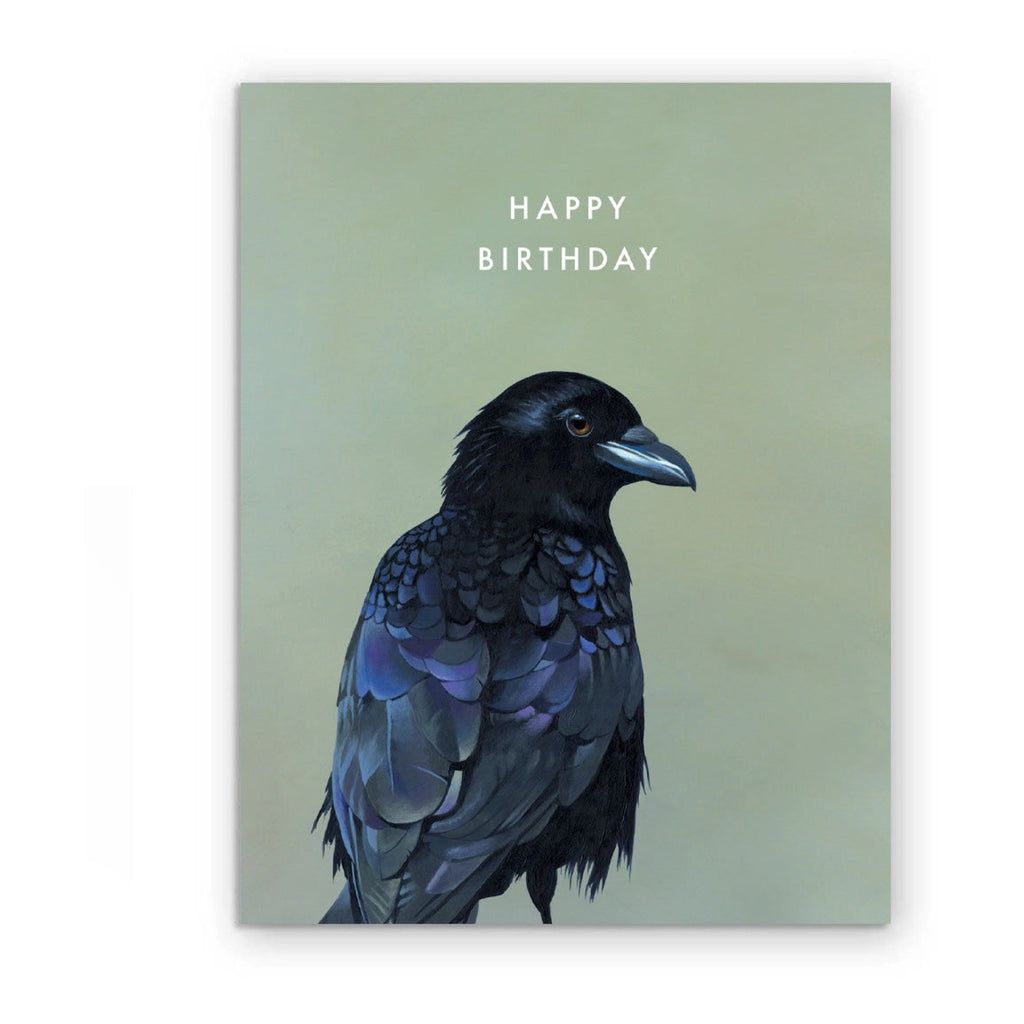 Crow Birthday Card.