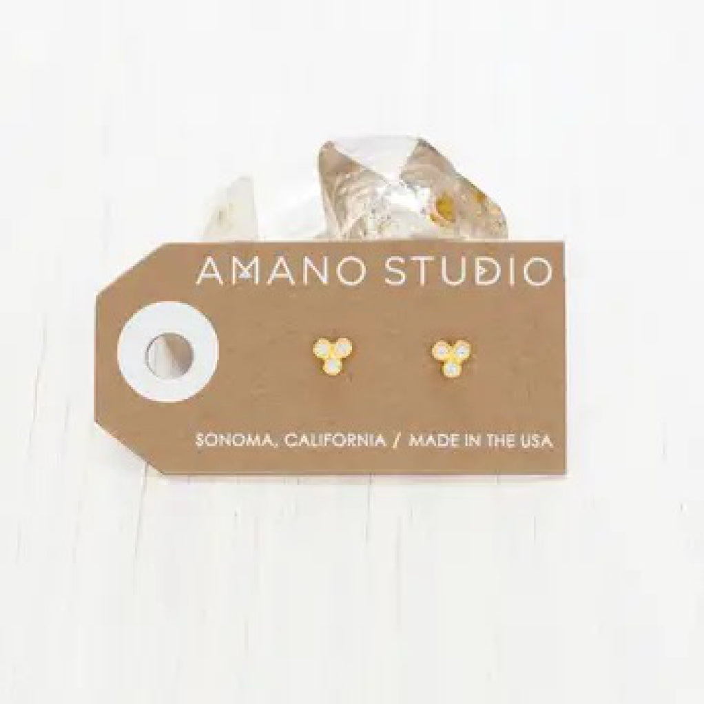 Crystal Triangle Stud Earring packaging.