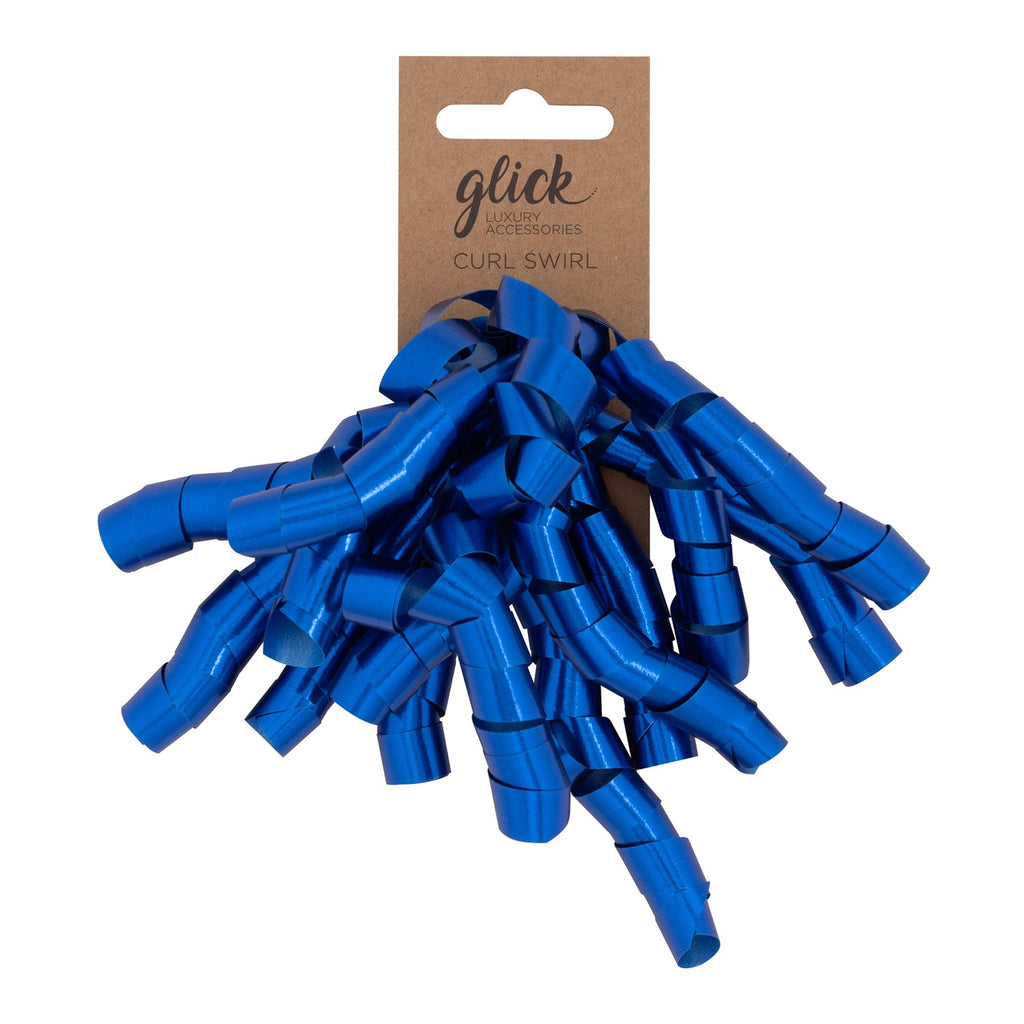 Curl Swirl Bow Blue.
