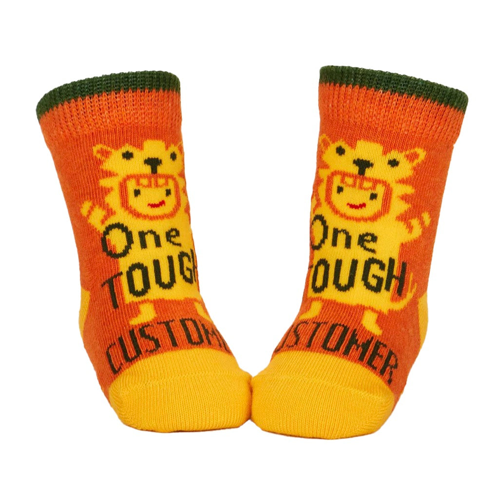 Customer/Behavior Baby Socks - red/yellow.