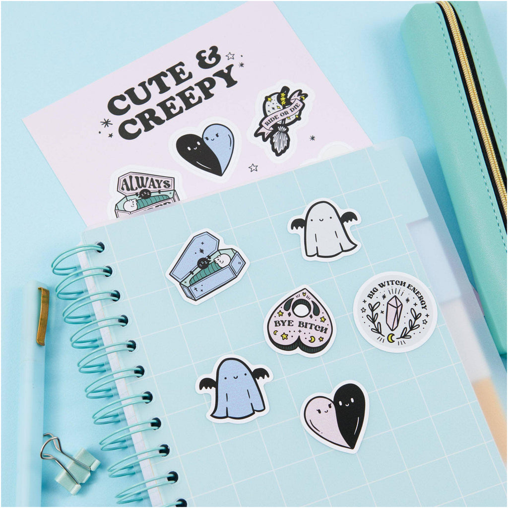 Cute & Creepy Sticker Sheet  on book.