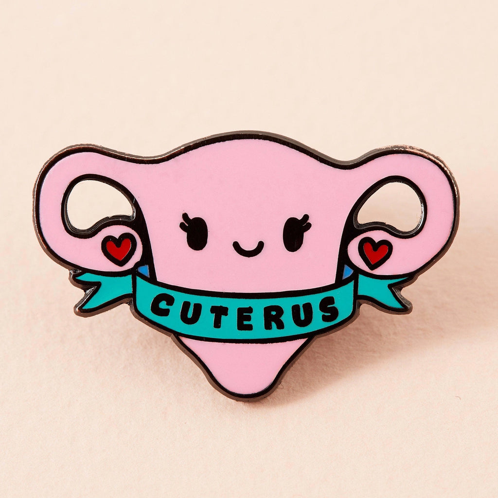 Cuterus Uterus Enamel Pin.