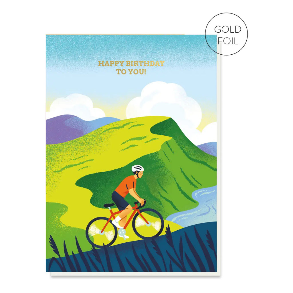 Cyclist Birthday Card.