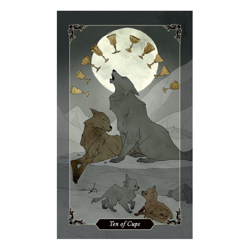 Dark Wood Tarot Mini Deck - sample card 1.