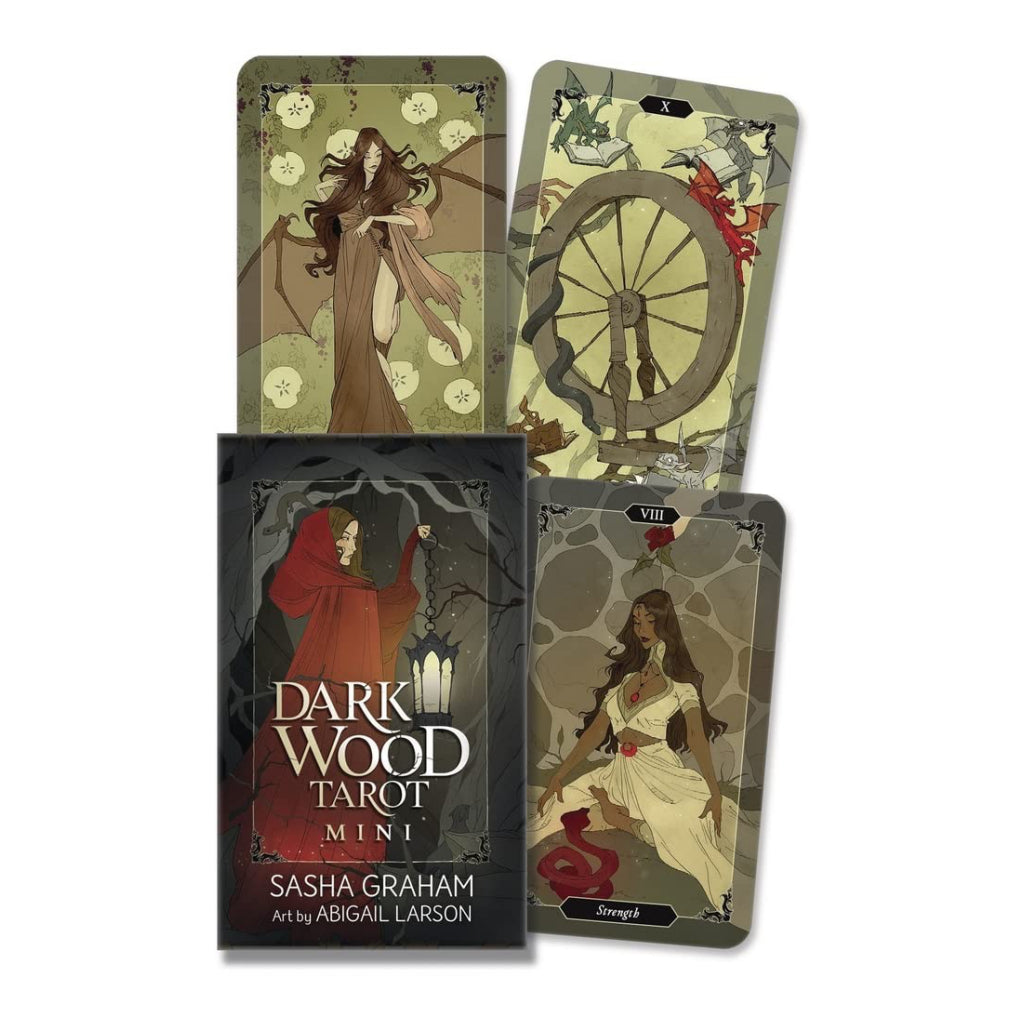 Dark Wood Tarot Mini Deck.