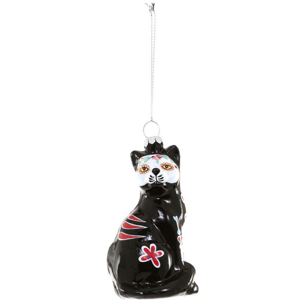 Day Of The Dead Cat Ornament.