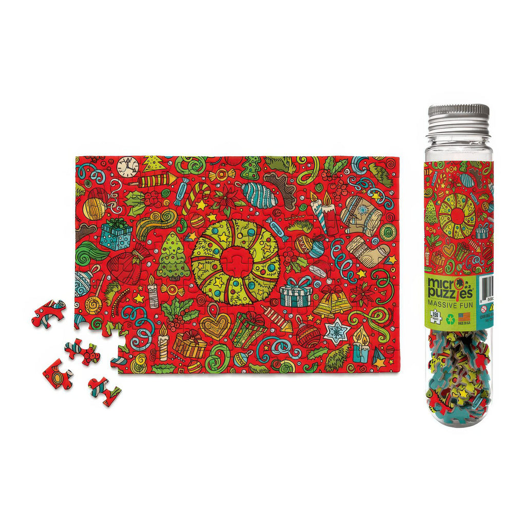 Deck The Halls Mini Jigsaw Puzzle packaging.