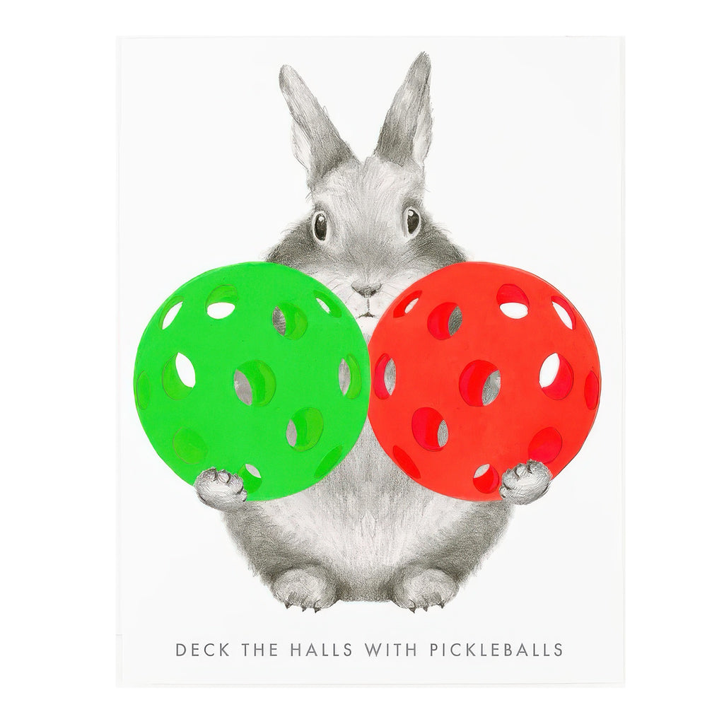 Deck The Halls With Pickle Balls Card.