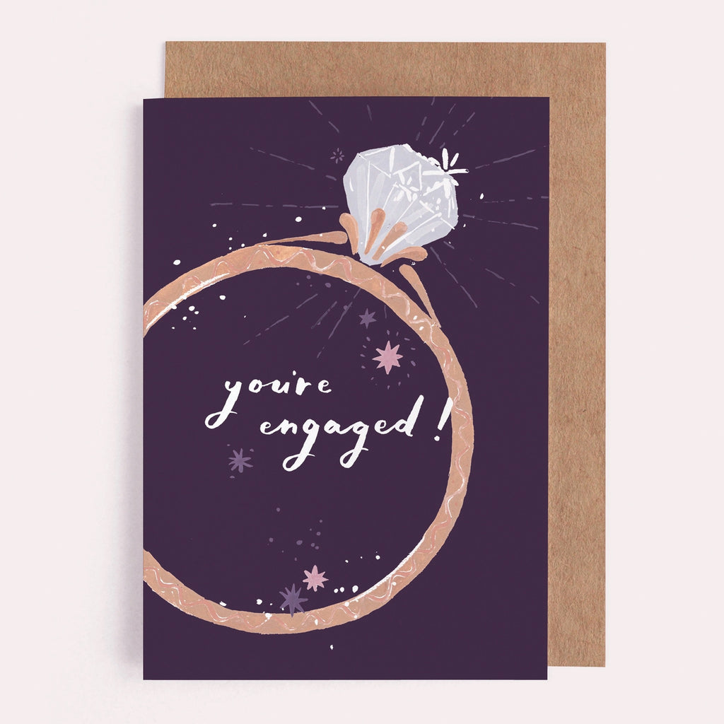 Diamond Ring Engagement Card.