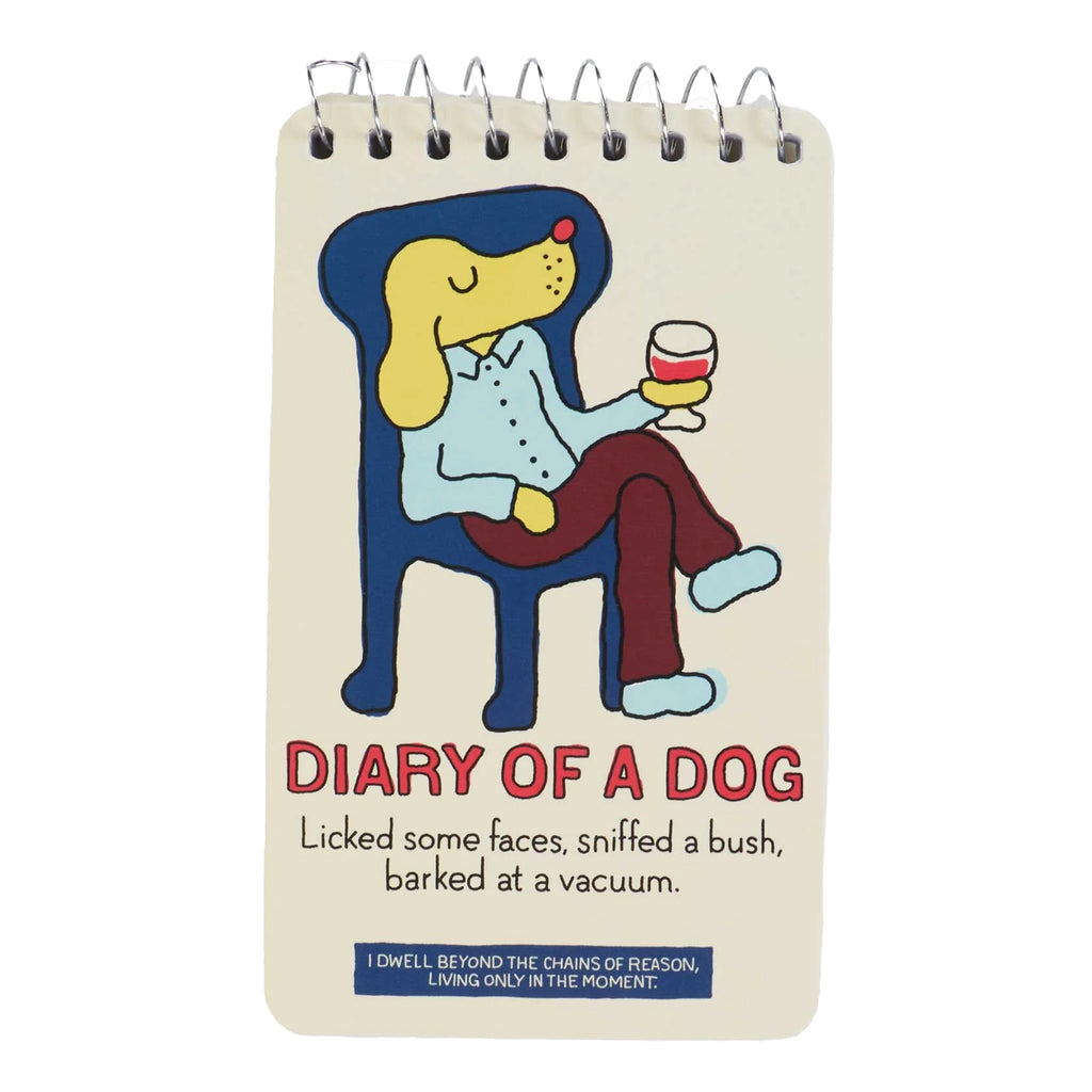 Diary Of A Dog Spiral Notebook.