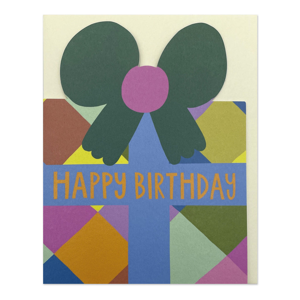 Die-Cut Present Mini Birthday Card.