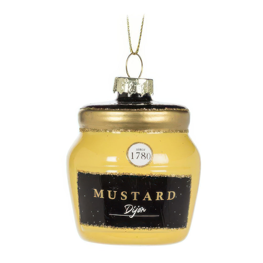 Dijon Mustard Jar Ornament.