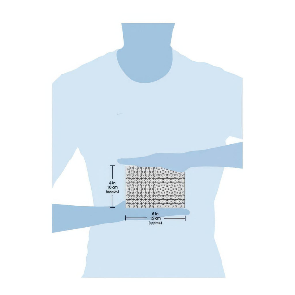 Dimensions of Bookcase Mini Jigsaw Puzzle.
