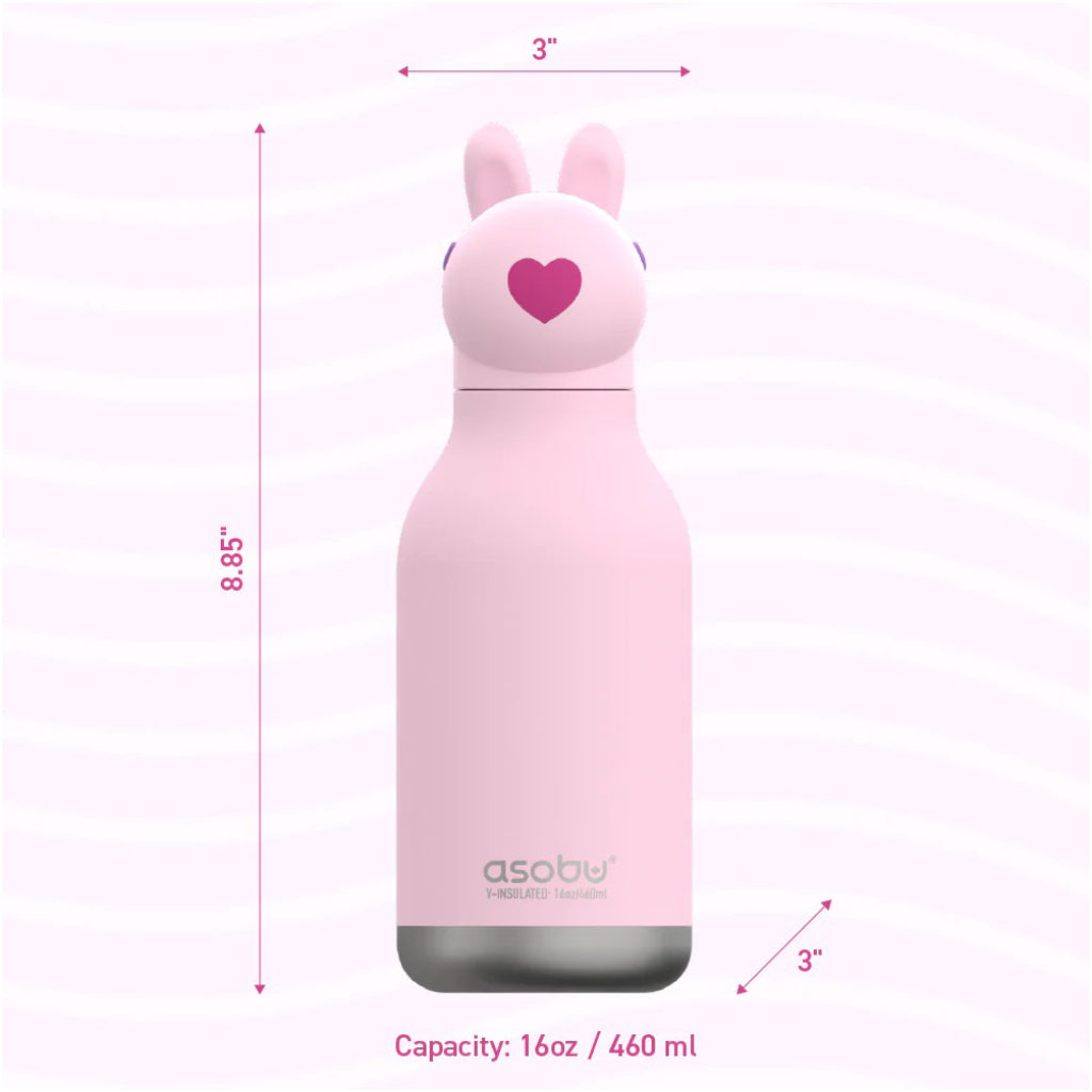 Dimensions of Bunny Bestie Bottle.