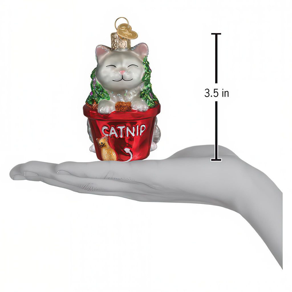 Dimensions of Catnip Cat Ornament.