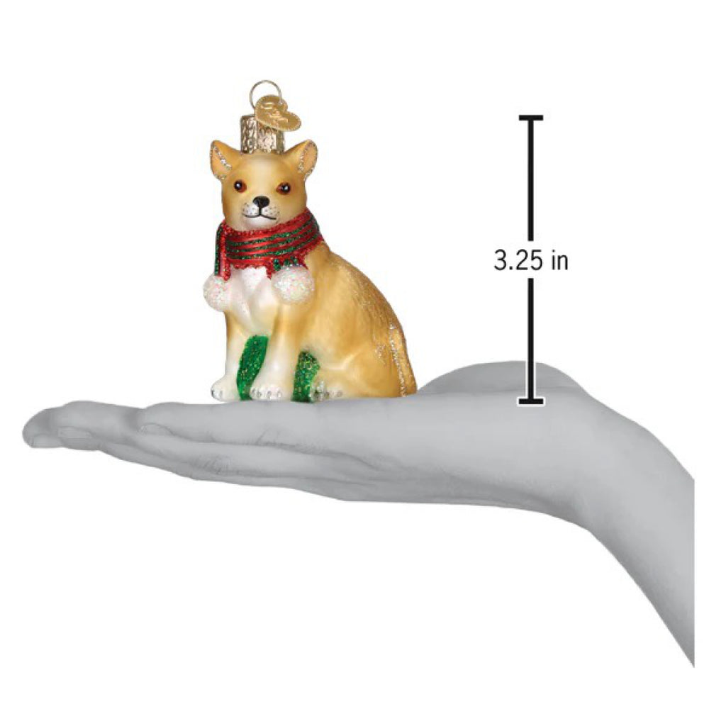 Dimensions of Chubby Chihuahua Ornament.