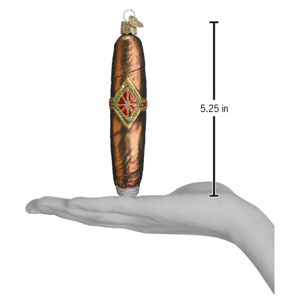 Dimensions of Cigar Ornament.