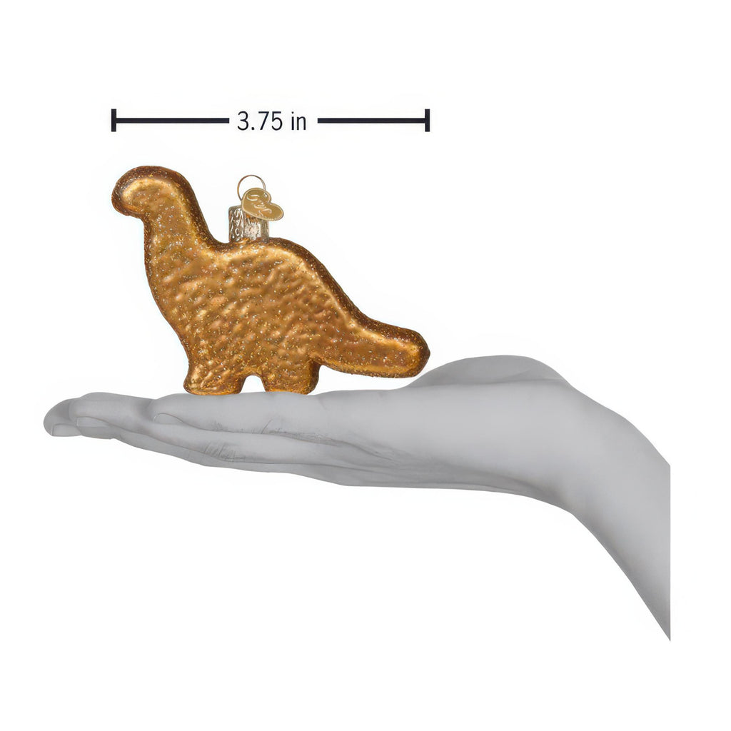 Dimensions of Dino Chicken Nugget Ornament.