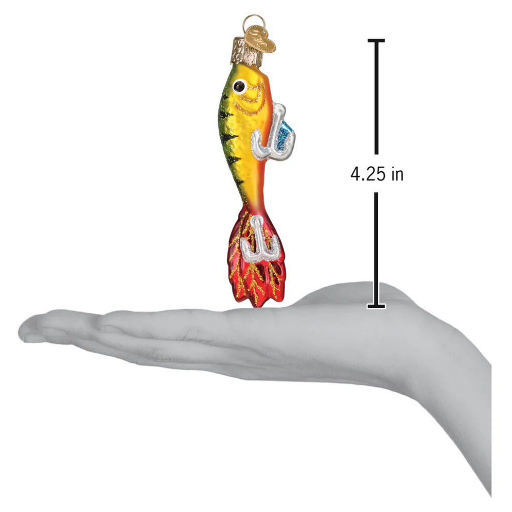 Dimensions of Fishing Lure Ornament.