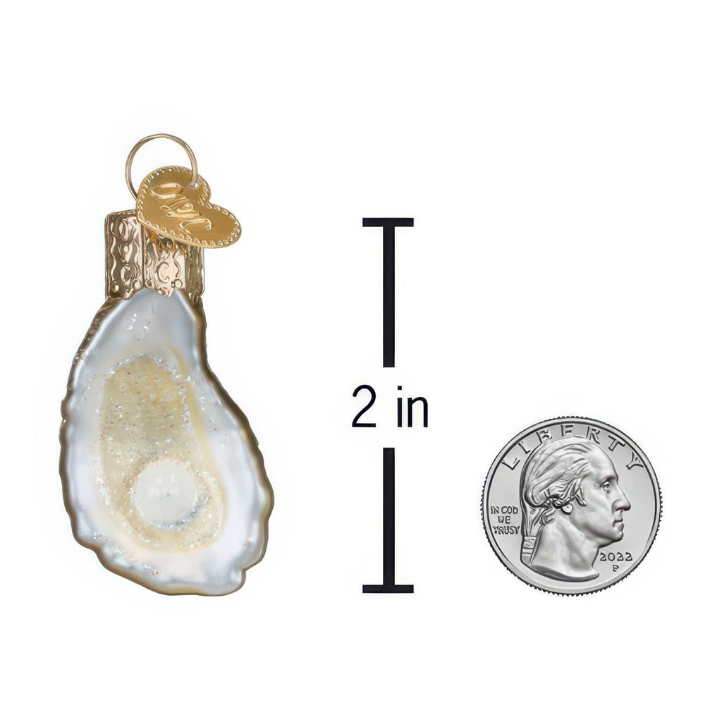 Dimensions of Mini Oyster With Pearl Ornament.