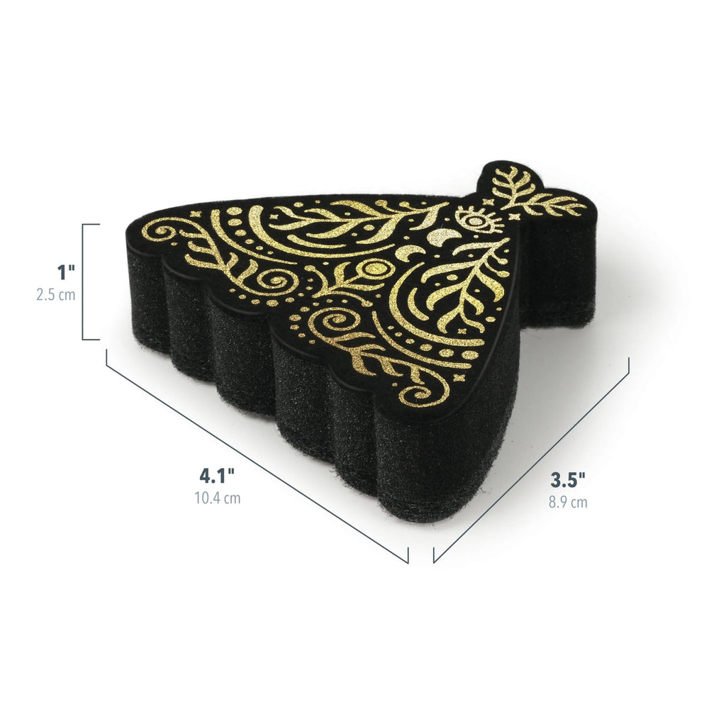Dimensions of Night Scrub Moth Kitchen Sponges.
