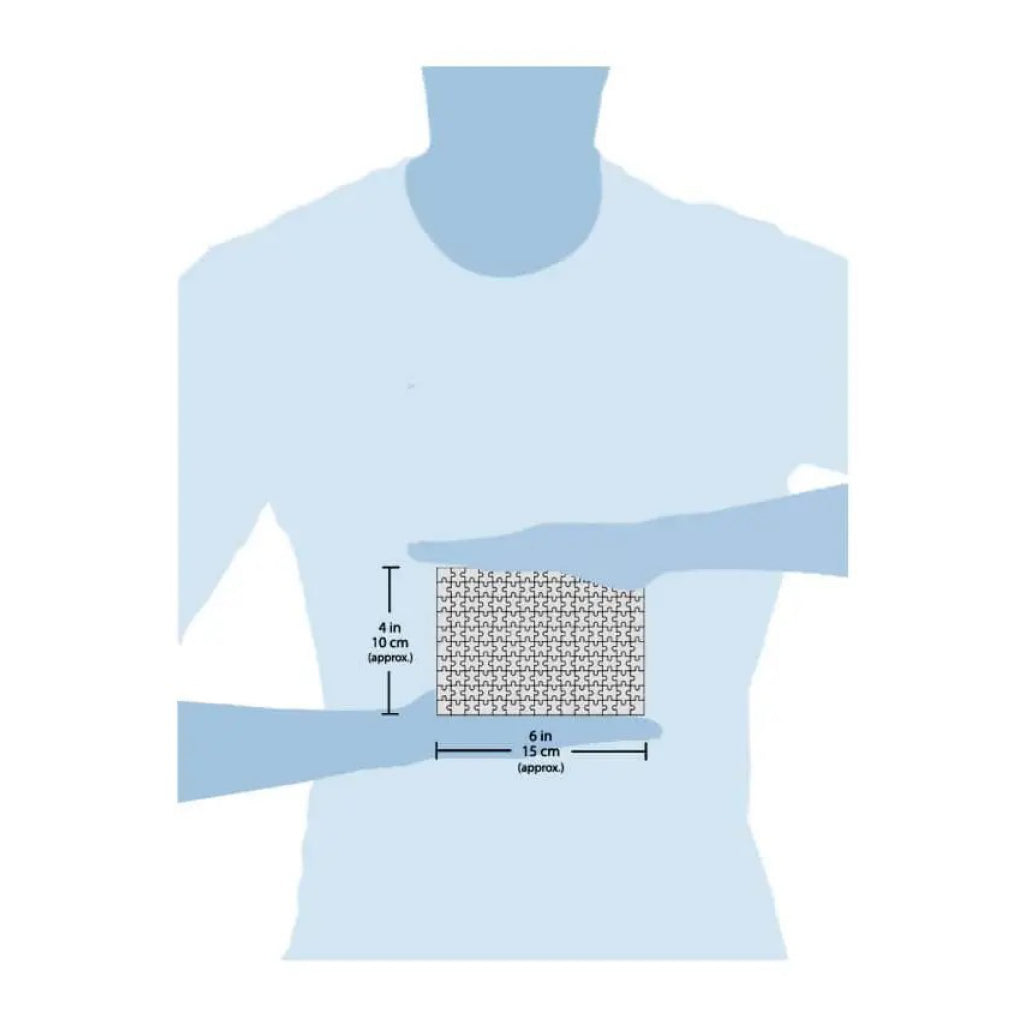 Dimensions of Off California Mini Jigsaw Puzzle.